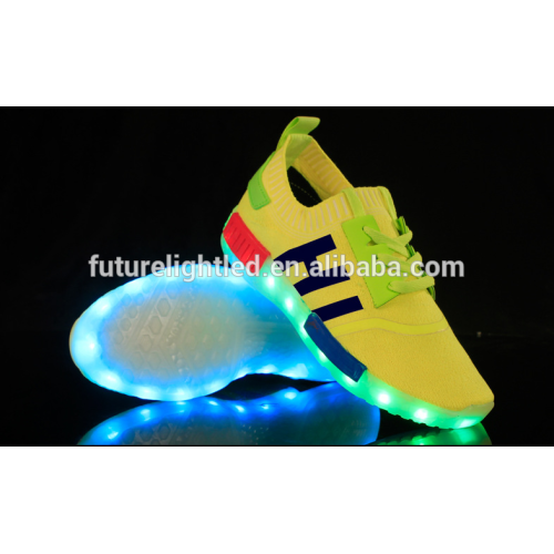 top-selling Unisex luminous shoes LED FlyKnit LED shoes for adult